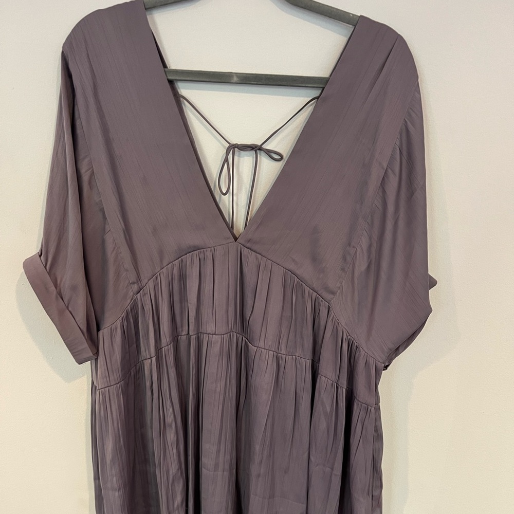 Free people purple silk dress